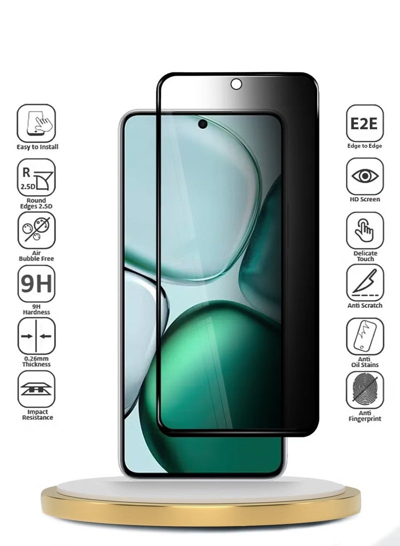 دبليو تيك هونر X9c سمارت 5 جي 2024 بريميوم E2E Series حماية كاملة الغراء بغطاء كامل واقي شاشة من الزجاج المقسى (MSGECP) - شفاف / أسود - Image 2